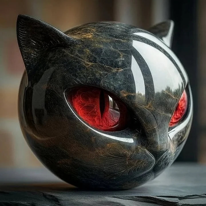 50% Rabatt | Noctura™ | Mystische schwarze Katzenskulptur