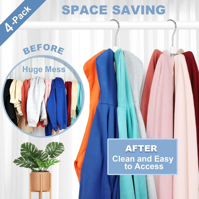 1+2 GRATIS | ClosetMaster™ | 360° drehbarer Hoodie- und Taschenorganizer