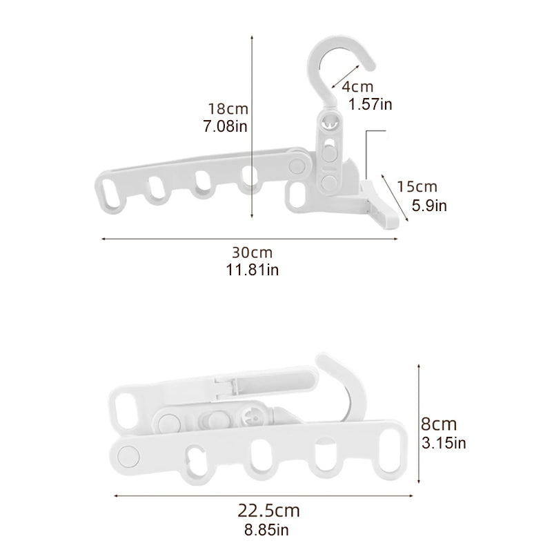 2+1 GRATIS | FoldiHooks | Ihr kompaktes Kleiderbügel-Set