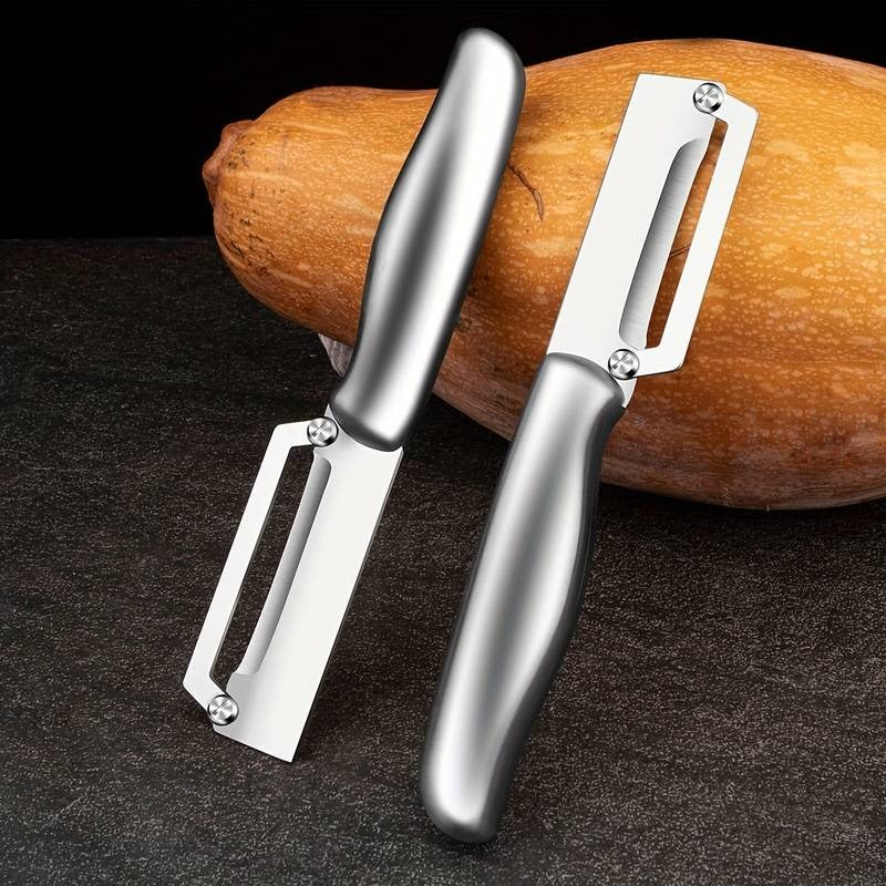 KlingenMeister | Scharfer Gemüseschäler aus Edelstahl – Für Kürbis, Karotten & sogar Ananas geeignet