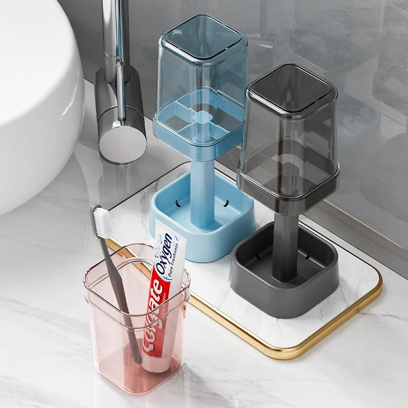 CleanBrush™ | Zahnbürstenhalter mit Schutzabdeckung – Hygienisch & stilvoll organisiert