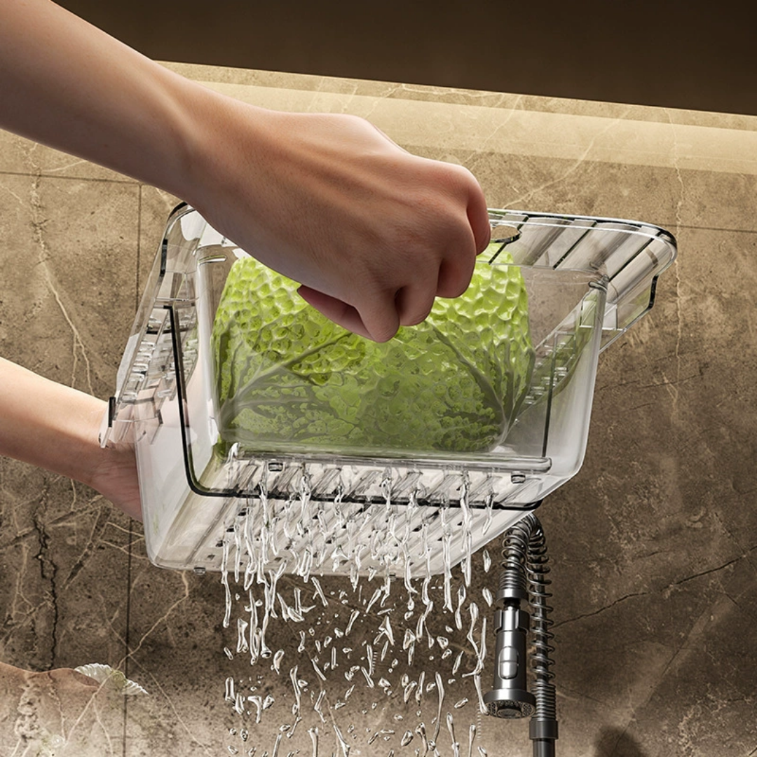 FlexiWash™ | Versenkbarer Spülbecken-Korb