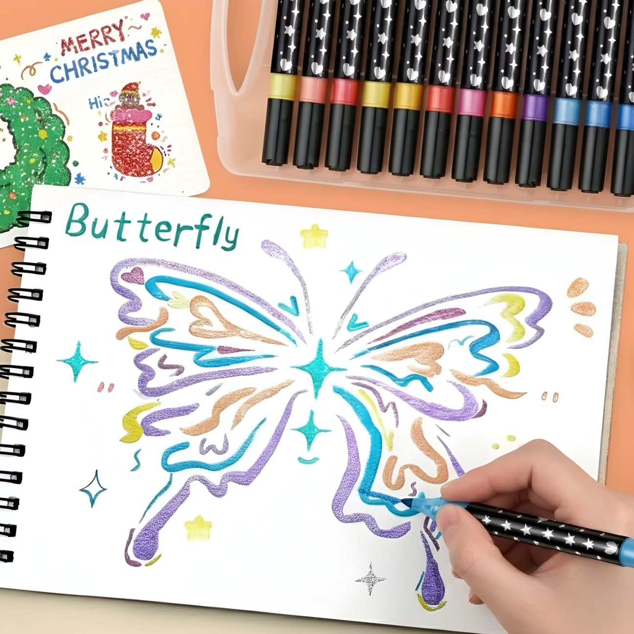 SparkLuxe™ | Doppelseitige Glitzerstifte für kreative Köpfe