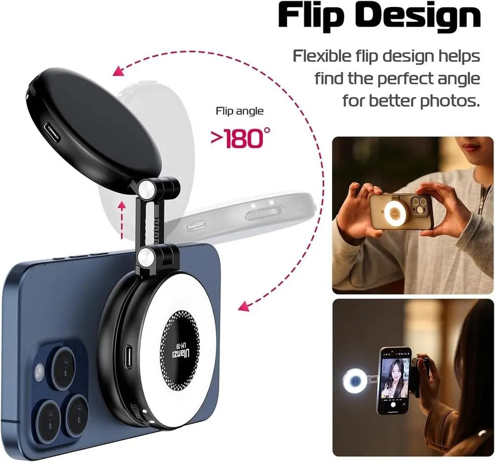 MagRingLight™ | Magnetischer Lichtdiffusor — Perfektes Licht für Foto & Livestream
