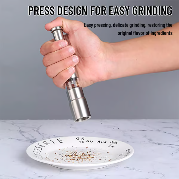 1+1 Gratis| Grindio™ | Salz- und Pfeffermühle aus Edelstahl