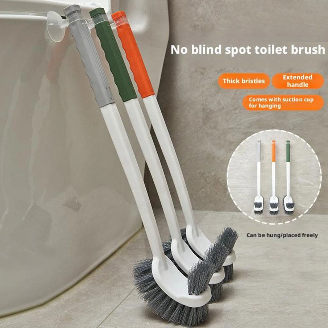 CleanTwin | Doppelseitige Toilettenbürste mit Langem Griff | Tiefenreinigung & Hygienisch | Platzsparend Aufhängbar
