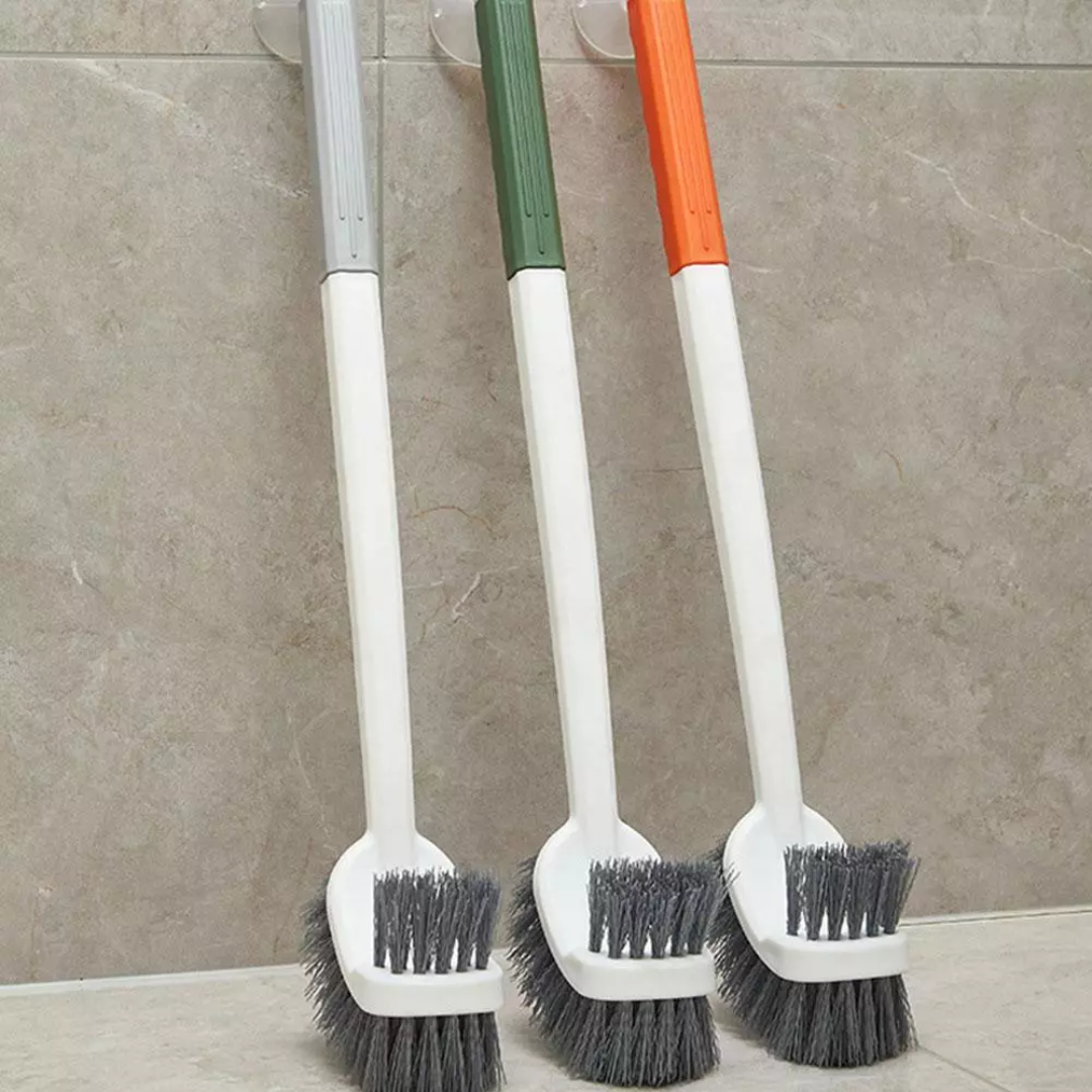 CleanTwin | Doppelseitige Toilettenbürste mit Langem Griff | Tiefenreinigung & Hygienisch | Platzsparend Aufhängbar