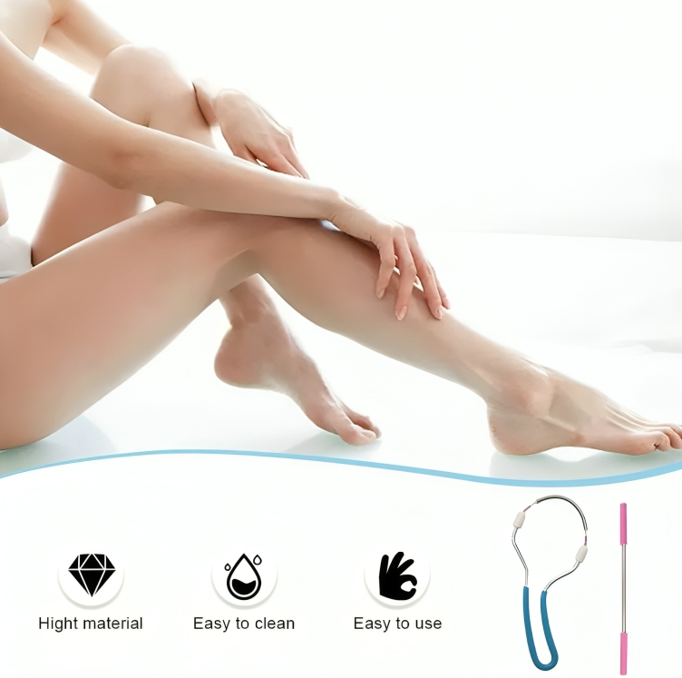 2+2 GRATIS | FemmeFuzz™  | Mühelose Gesichts-Haarentfernung für Frauen | Feder-Epilator für Oberlippe, Kinn & Wangen – Sanft, Präzise & Batteriefrei