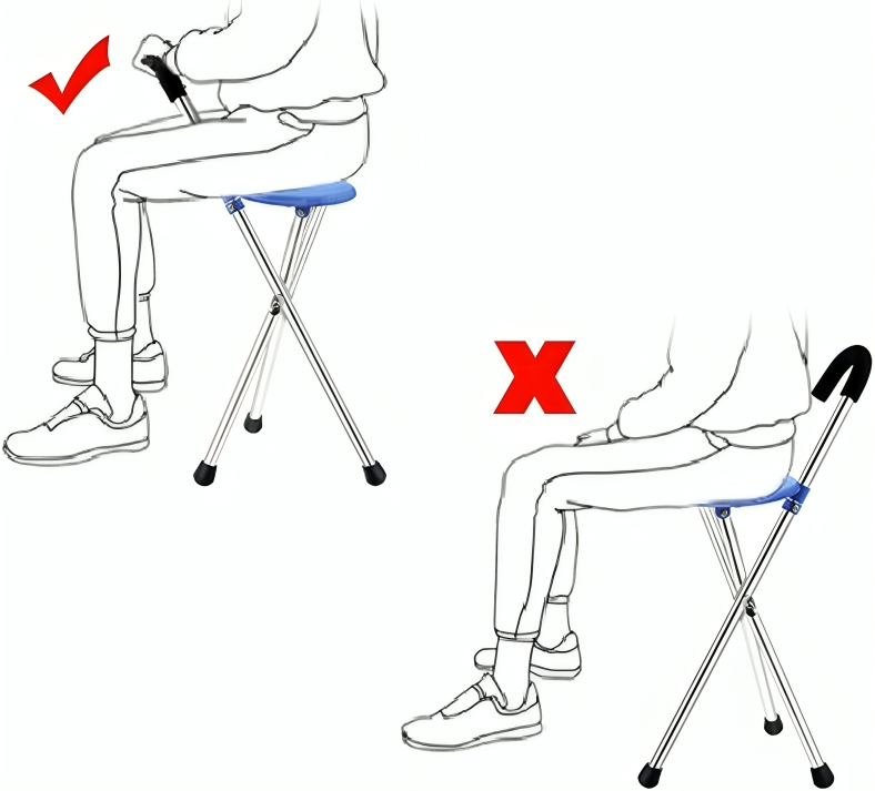 50% RABATT TEMPORÄR | CrutchSeat™ | Klappbarer Krückenhocker für Ältere