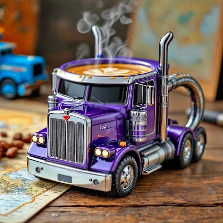 TruckCoffee | Semi-truck koffiemok voor vrachtwagenchauffeurs - een must voor onderweg