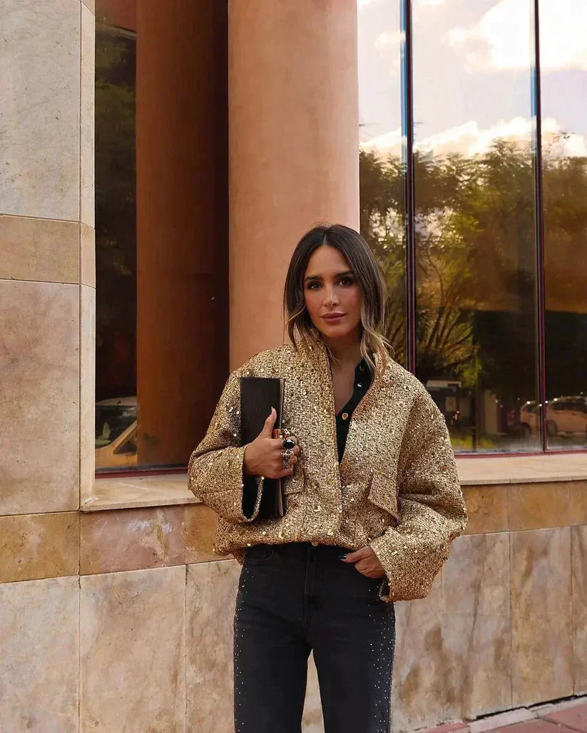 Glimmer™ | Modisch schimmernde Jacke für Frauen