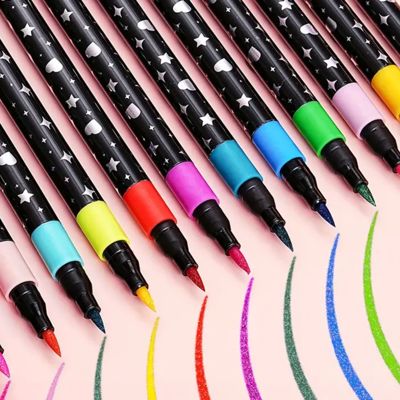 SparkLuxe™ | Doppelseitige Glitzerstifte für kreative Köpfe