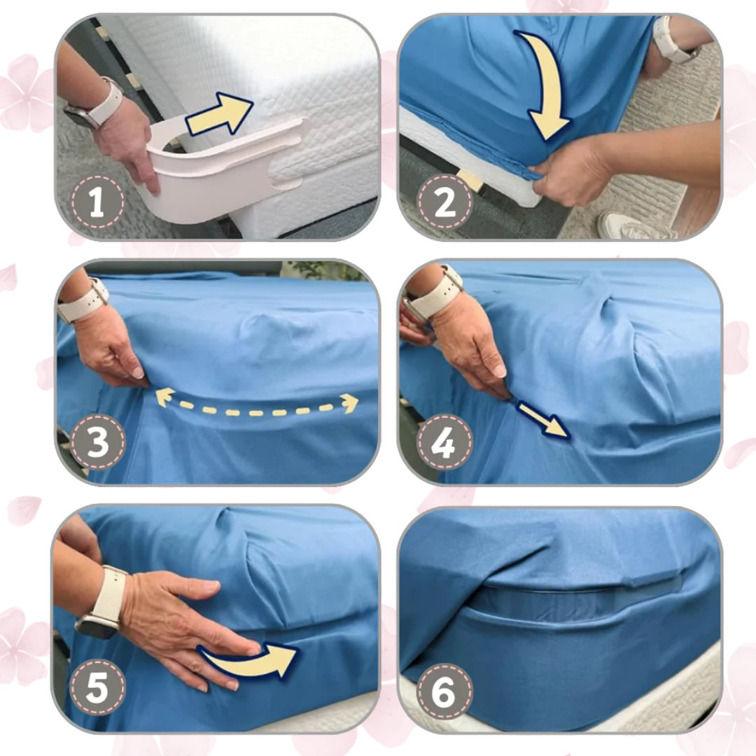 BedGrip™ | Klammern für Bettlakenhalter (Satz von 4)