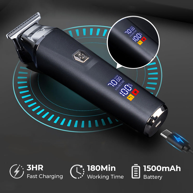 EliteTrim™ | Haushalt Digitalanzeige Professionelles elektrisches Haarschneidemaschinen-Set