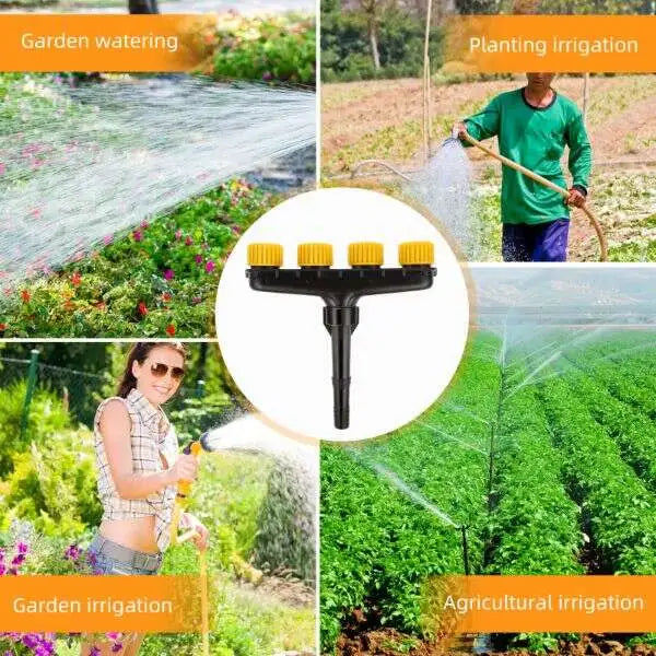 50% Rabatt | AquaQuad™ | Premium 4-Kopf-Gartenregner
