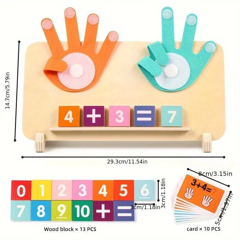 ZahlenFreude™ | Holz-Zahlenlernspiel — spielerisch Mathe verstehen lernen