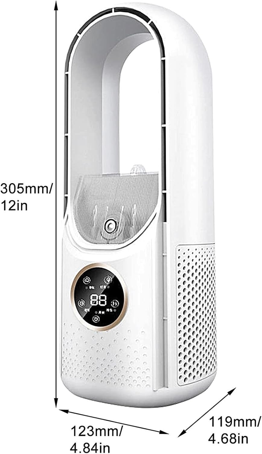 Airevo™ | Bladeless USB-Ventilator | 6 Stufen | Leise & Mit Timer | Luftbefeuchtung