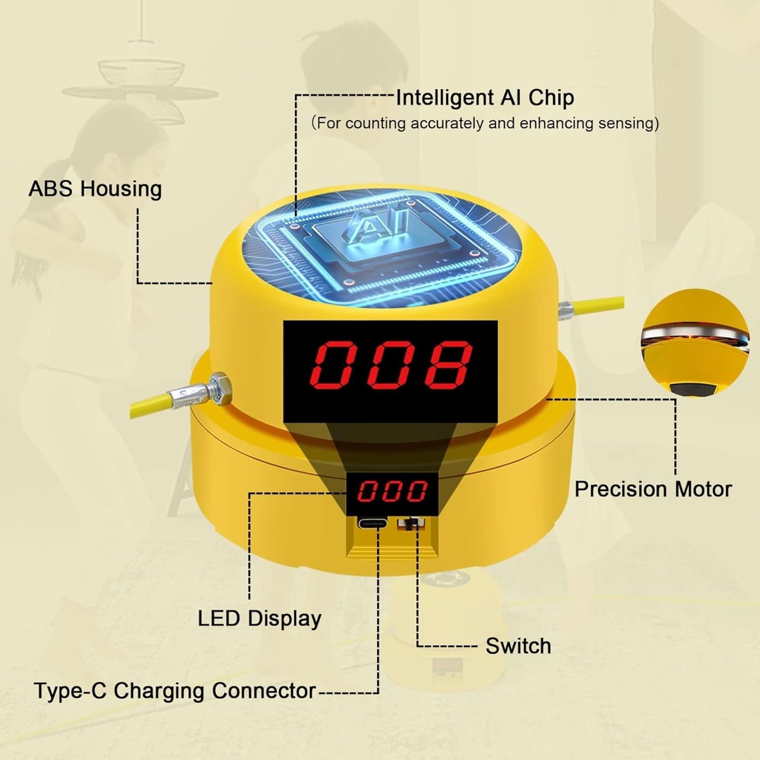 SmartJump™ | Intelligentes elektrisches Drehseilsprunggerät