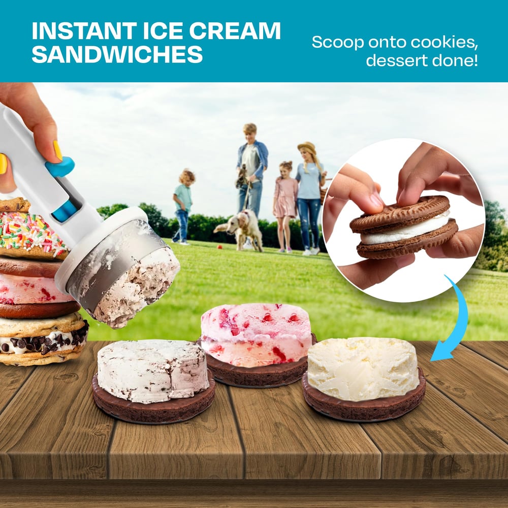 HappyScoop™ | Eiscreme-Sandwich-Portionierer – Ideal für kreative Sommer-Desserts