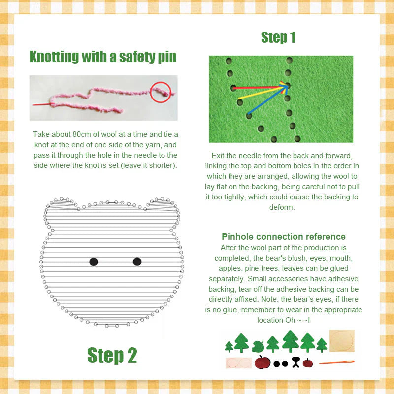 KreativKit™ | DIY Embroidery Doll Kit for Kids — Entfessele spielerische Kreativität und Stolz in kleinen Händen!