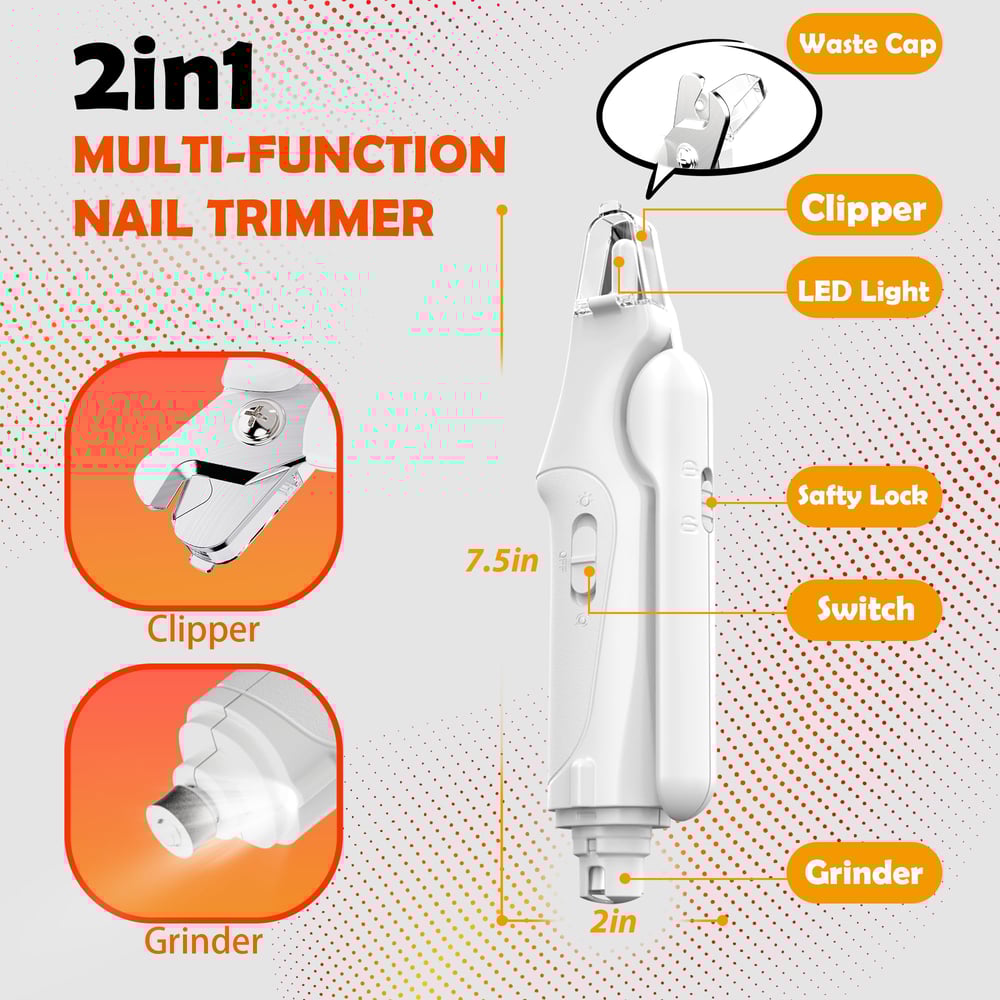 50% Rabatt | PetNail™ |  Professioneller Nagelschleifer für Hunde & Katzen für sichere Pflege