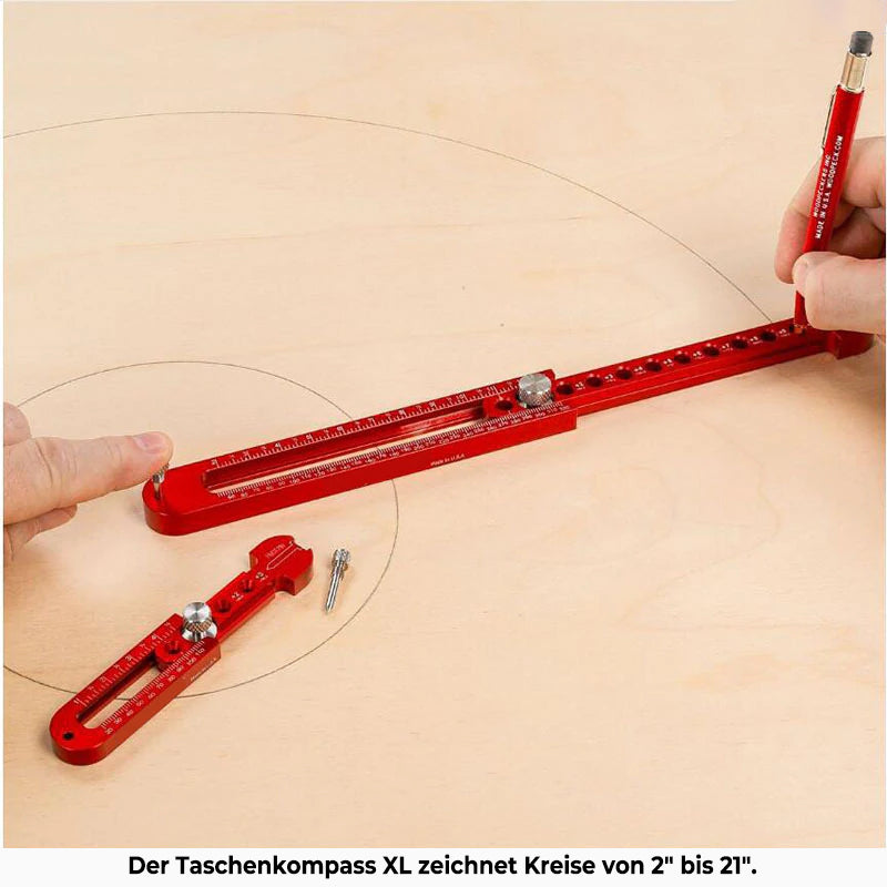 SmartArc | Kreisförmiges einstellbares Zeichnungskompass Messwerkzeug für Holzbearbeitung