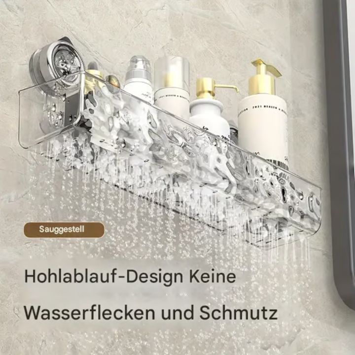 TransBadeZimmer™  | Transparentes Badezimmer-Wandregal – Platzsparend & Ohne Bohren