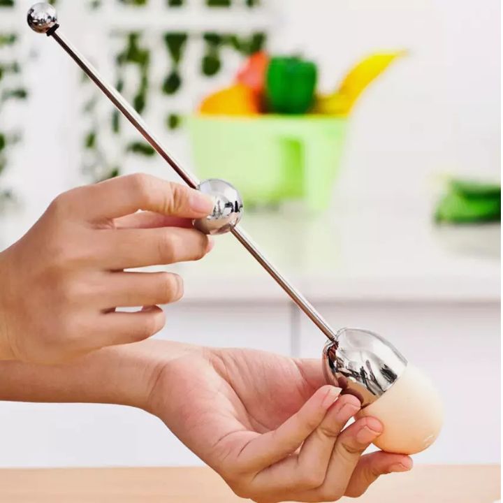 1+1 Gratis | Eggello™ | Edelstahl-Eieröffner – Präzises Öffnen mit Klopfeffekt