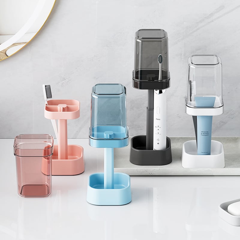 CleanBrush™ | Zahnbürstenhalter mit Schutzabdeckung – Hygienisch & stilvoll organisiert