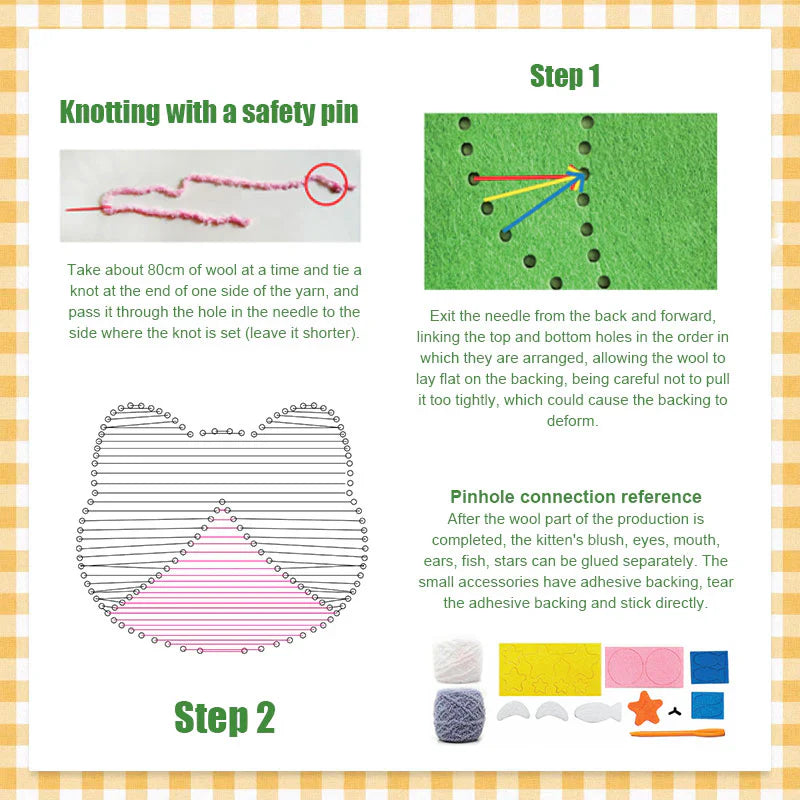 KreativKit™ | DIY Embroidery Doll Kit for Kids — Entfessele spielerische Kreativität und Stolz in kleinen Händen!