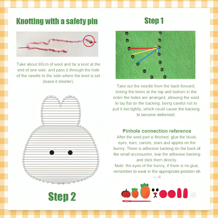 KreativKit™ | DIY Embroidery Doll Kit for Kids — Entfessele spielerische Kreativität und Stolz in kleinen Händen!