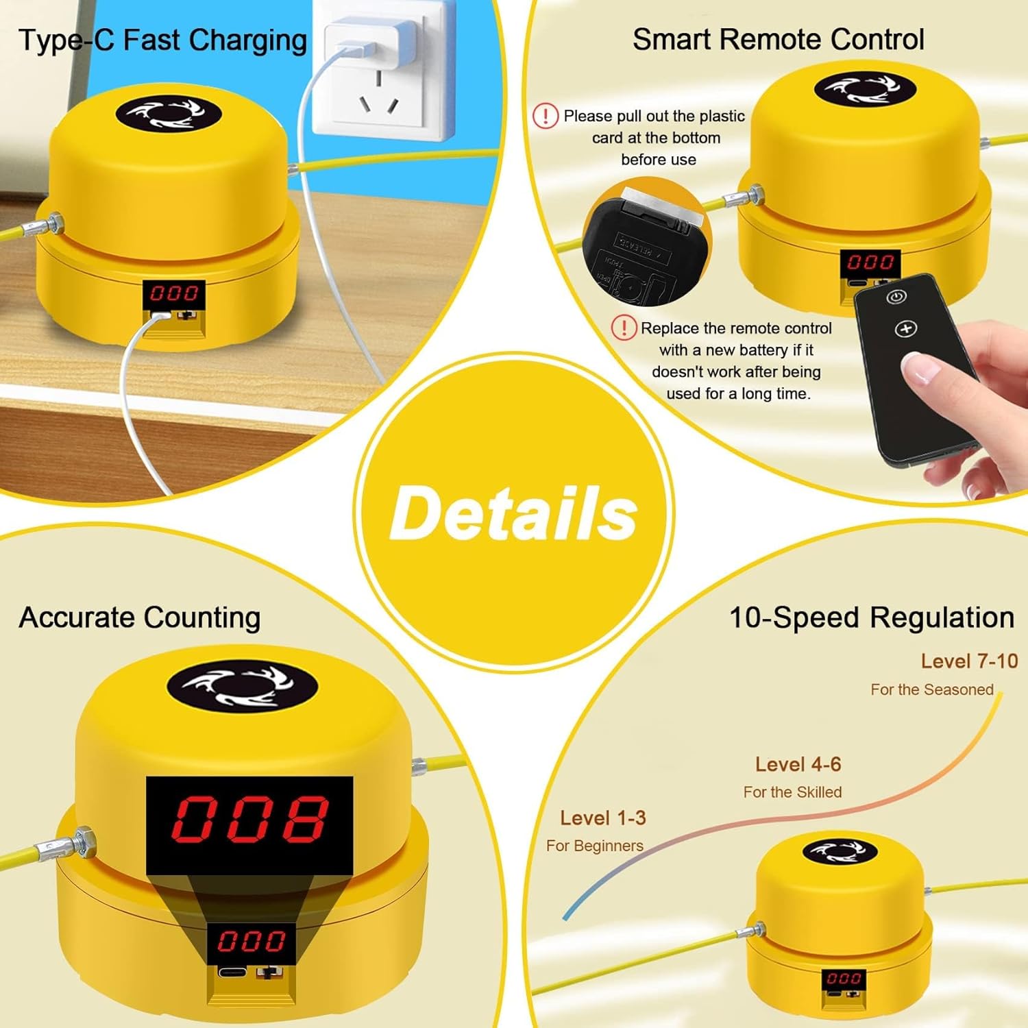SmartJump™ | Intelligentes elektrisches Drehseilsprunggerät