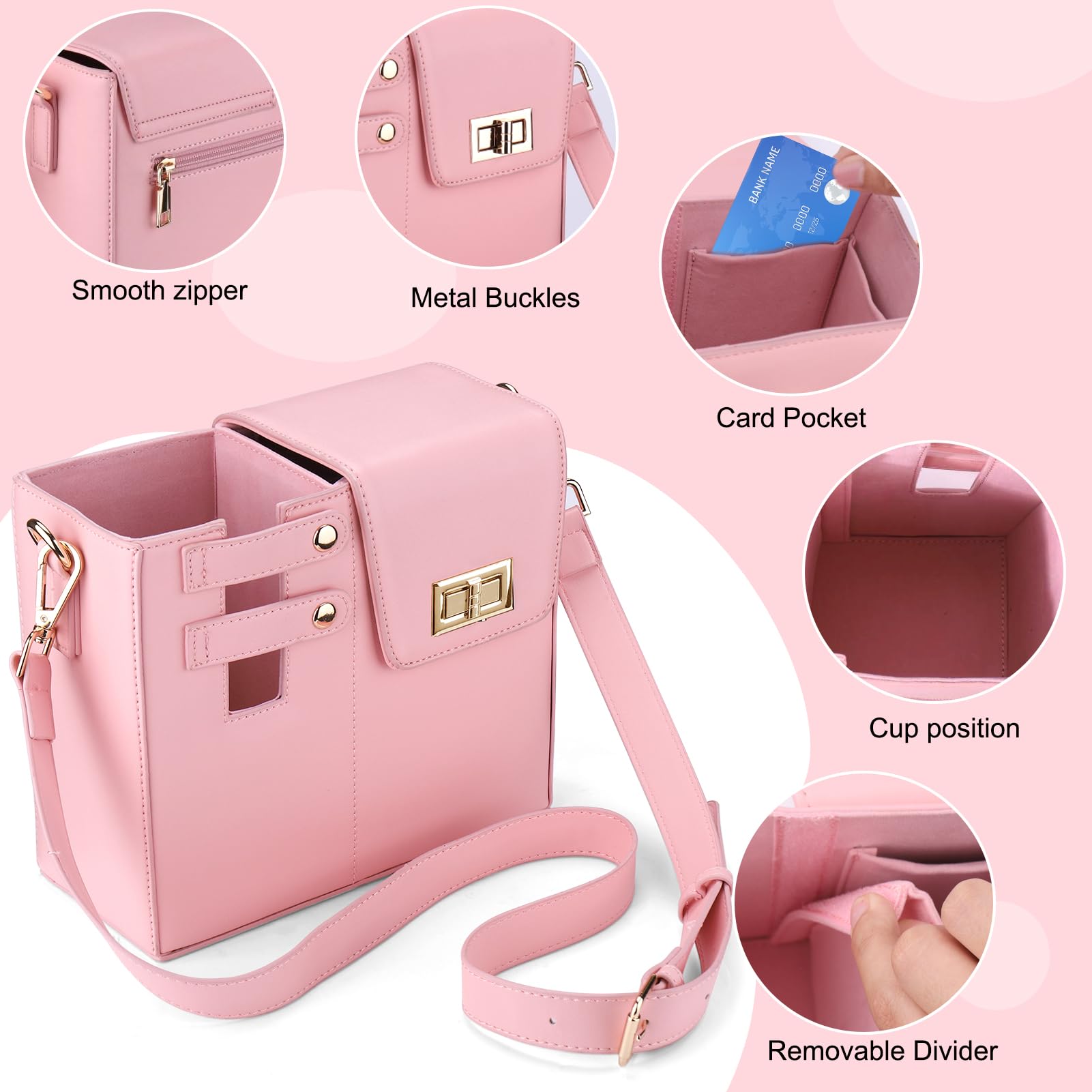 HydraBag™ | Umhängetasche mit Sportwasserflaschenhalter für Frauen