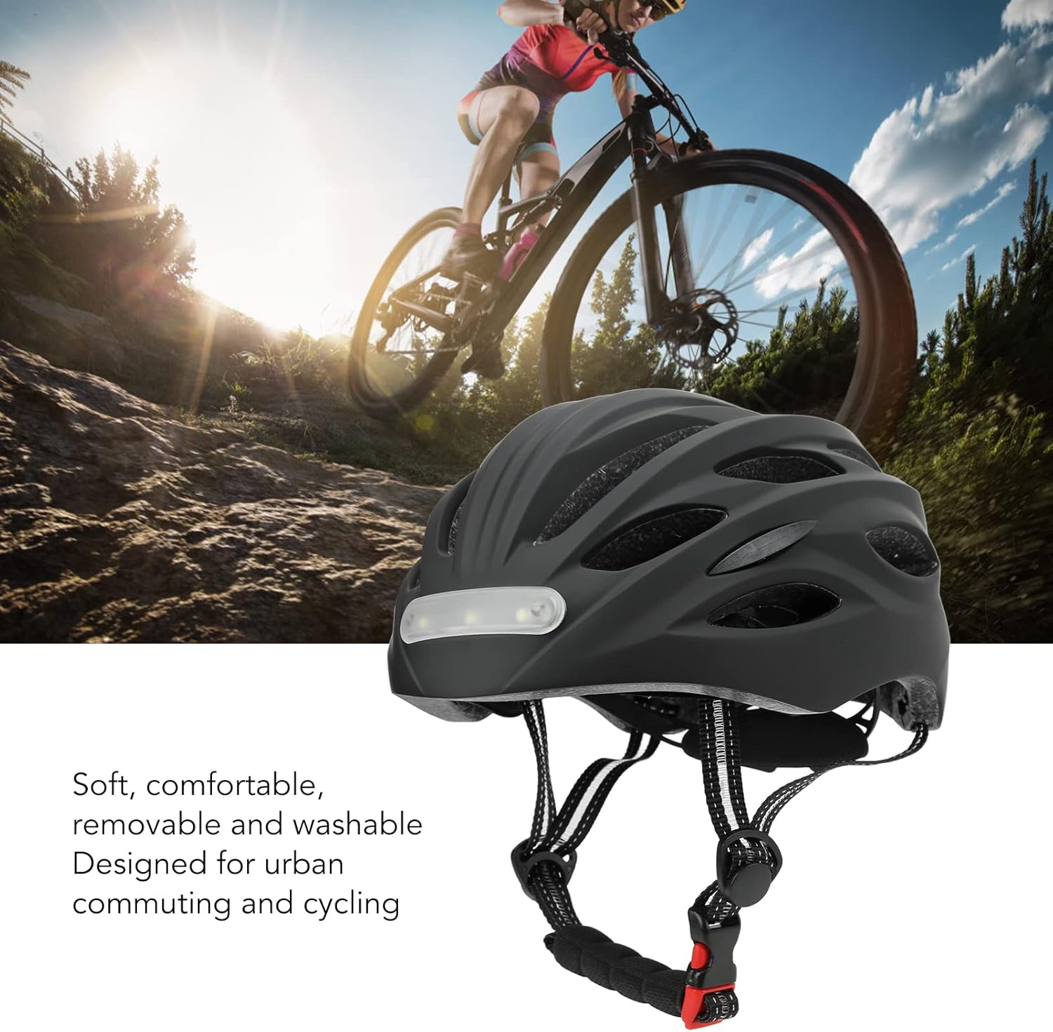 HelmSafe |  LED-Sicherheitsfahrradhelm - Bleiben Sie geschützt und sichtbar!