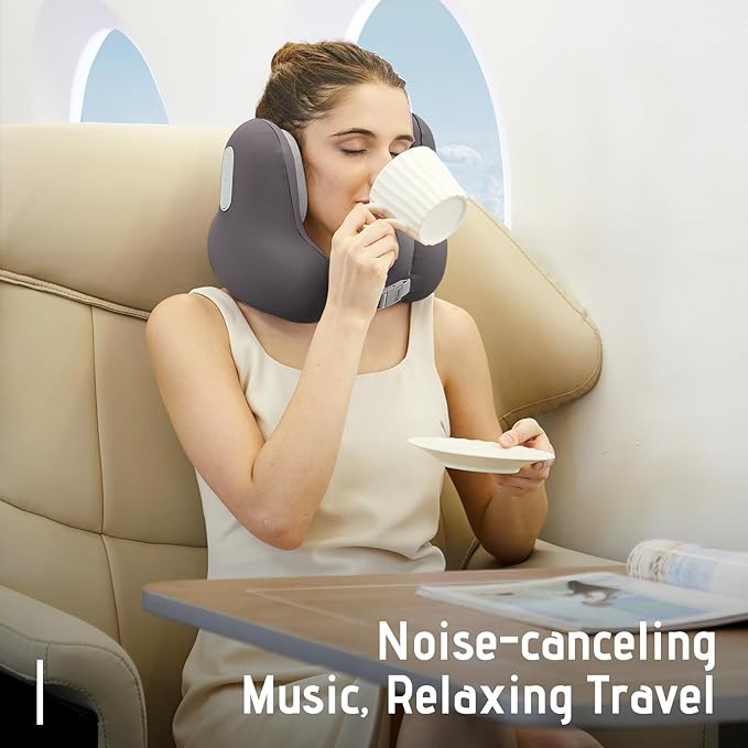 TravelMusic | Bluetooth Noise-Cancelling Travel Pillow - Komfort und Klang in einem!