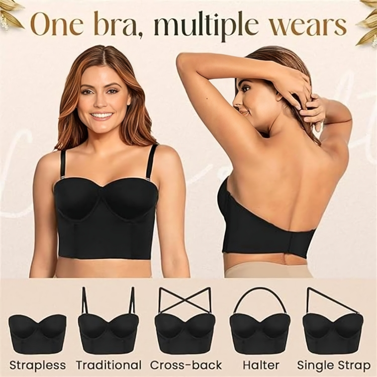 1+1 GRATIS | CurveUp™ | Unsichtbarer Push-Up BH | trägerloser Halt für rückenfreie & elegante Outfits