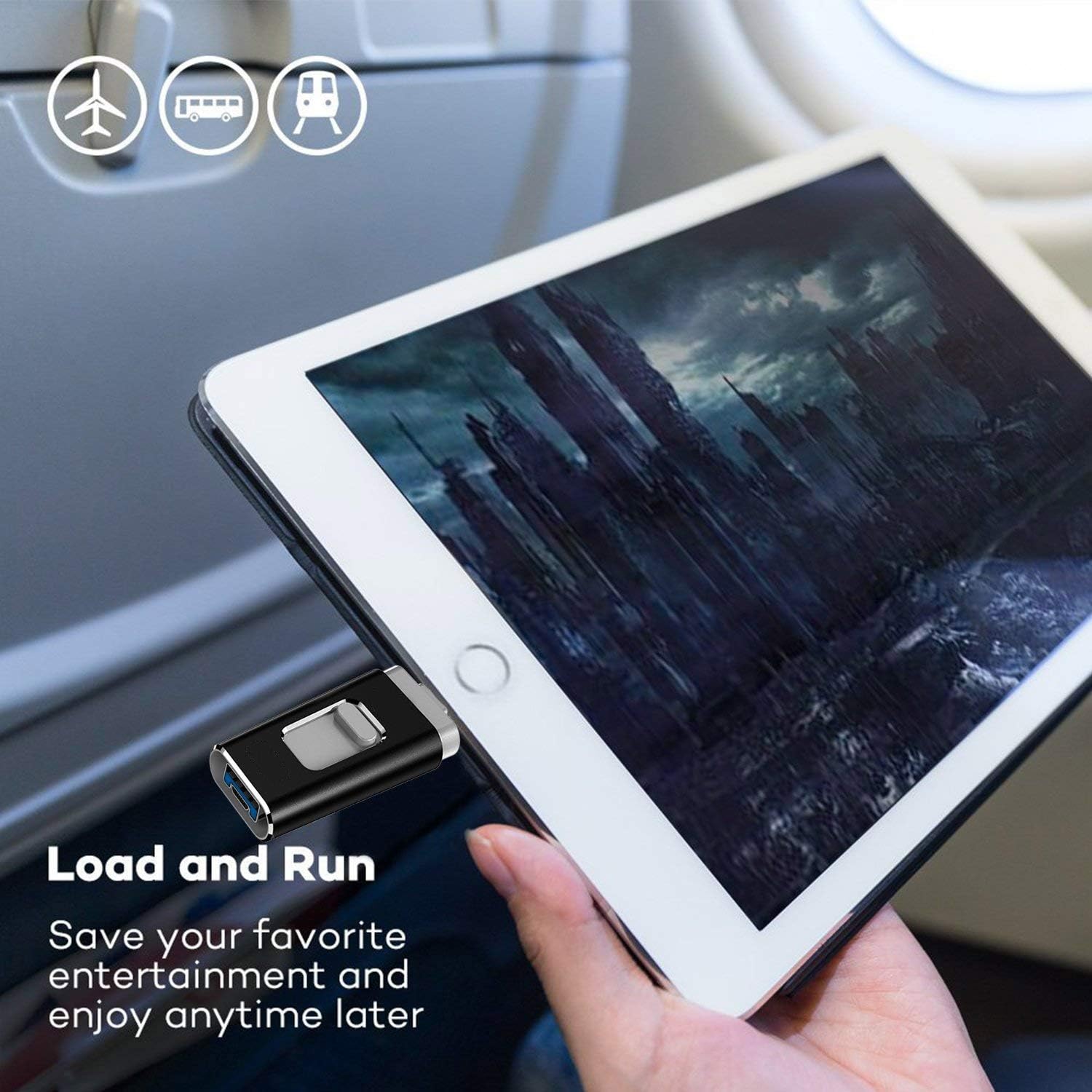 50% RABATT | ZipDrive™ | 3-in-1 USB-3.0 Speicherstick – Externer Speicher für iPhone, iPad, Android & PC | High-Speed Datentransfer & Backup