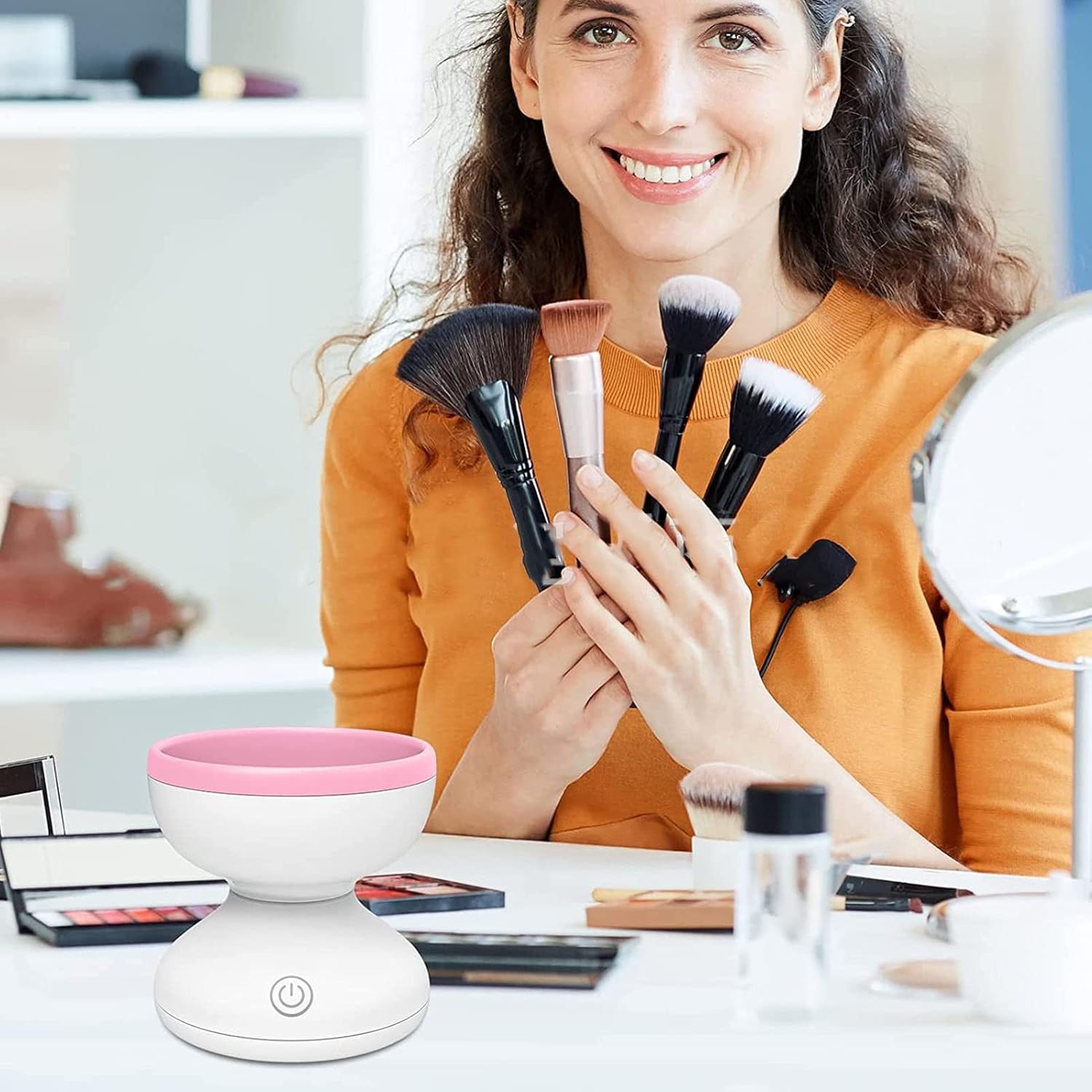 50% Rabatt | PureHygiene™ | Elektrischer Makeup-Pinselreiniger