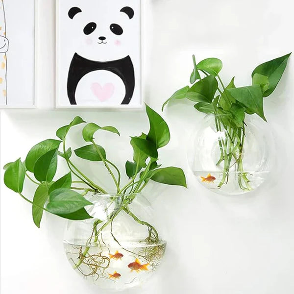 1+1 Gratis | WallBliss™ | Wandmontierte Klare Blumenvase