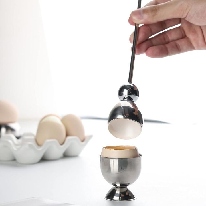 1+1 Gratis | Eggello™ | Edelstahl-Eieröffner – Präzises Öffnen mit Klopfeffekt