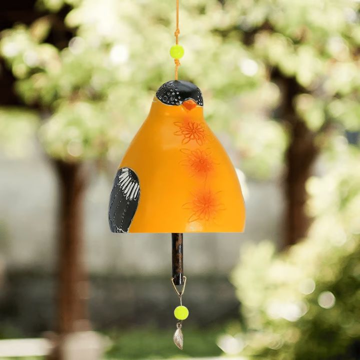 1+1 Gratis | VogelKlang | Vogelklang-Glocke – Elegantes Windspiel für Garten