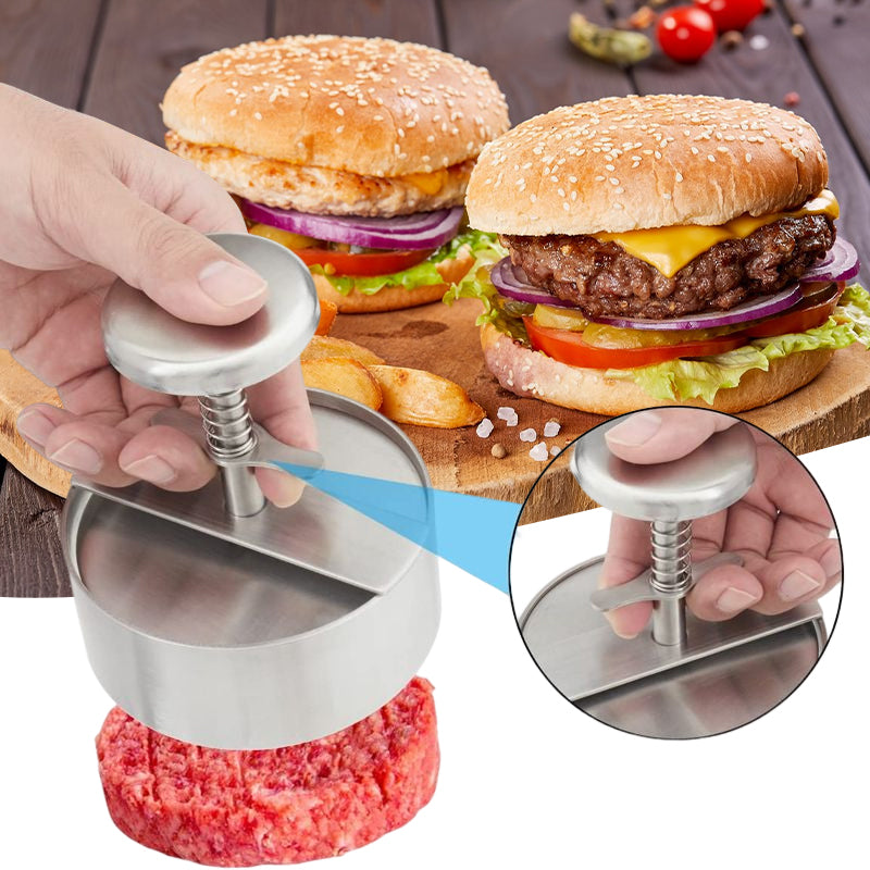 GrillMasterPro™ | Bereiten Sie schnell und einfach einen perfekt geformten, saftigen Burger zu