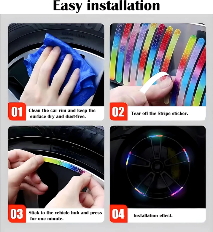 10 + 10 GRATIS | RimGlow™ | Beleuchten Sie Ihre nächtlichen Fahrten!