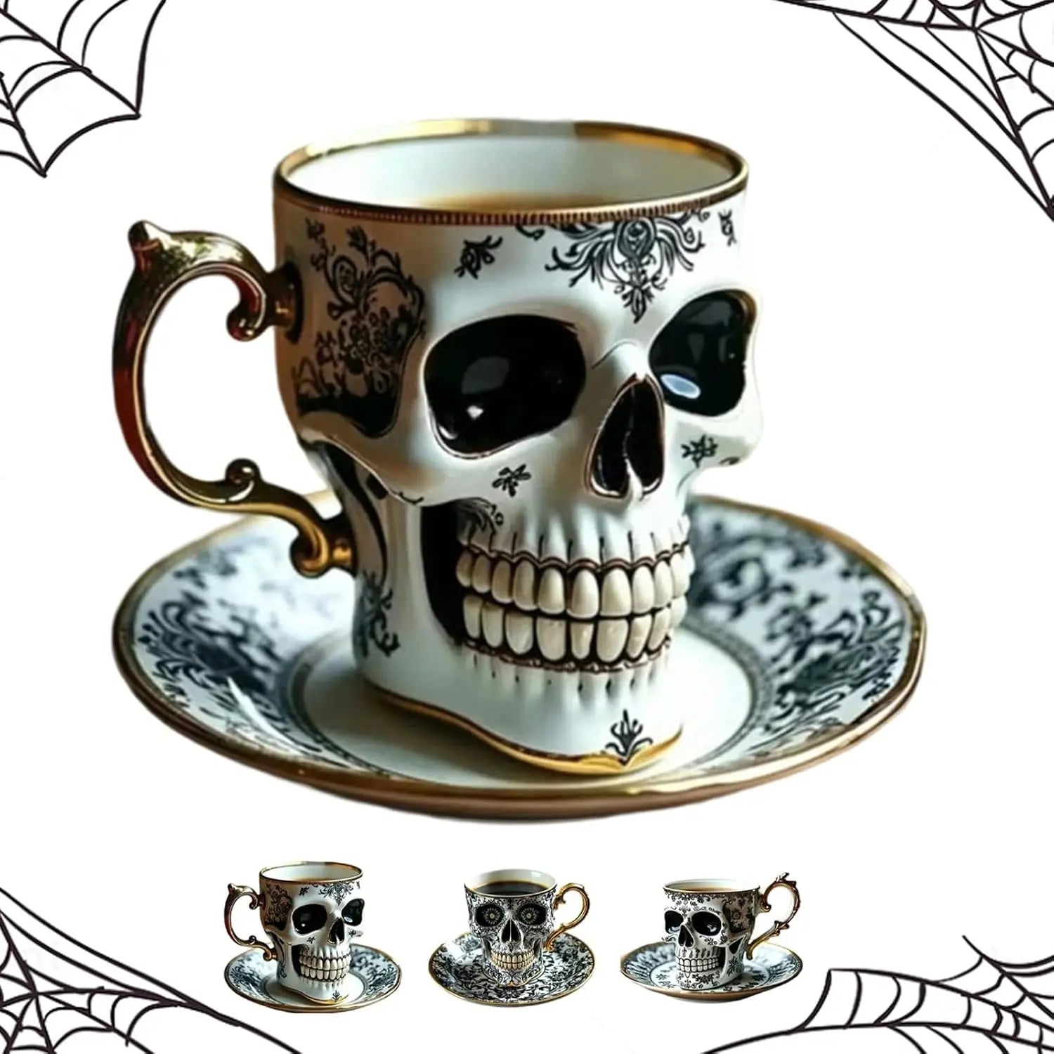 DarkChalice™ | Schädel Design Kaffeetasse — Mystischer Eyecatcher für Tisch & Vitrine