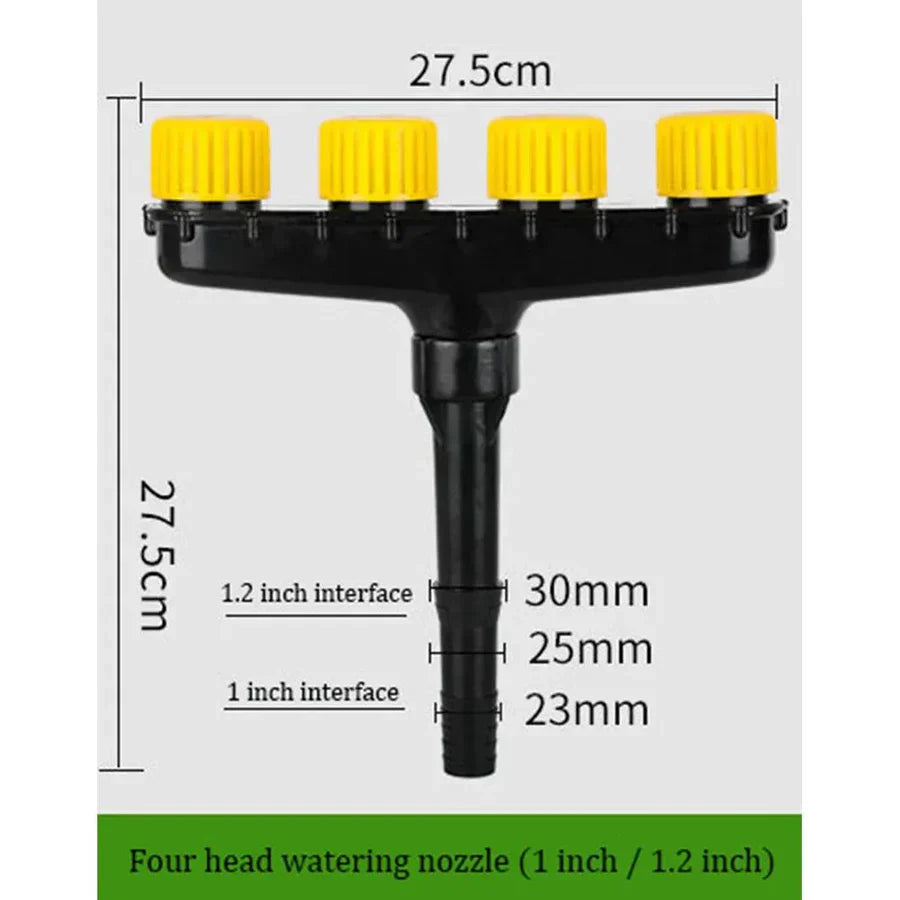 50% Rabatt | AquaQuad™ | Premium 4-Kopf-Gartenregner