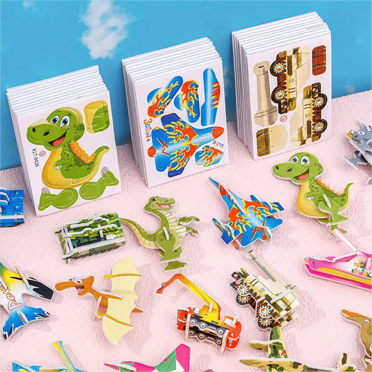 ImagiBuild™ | 3D Lernpuzzle-Set für Kinder (10er-Pack)