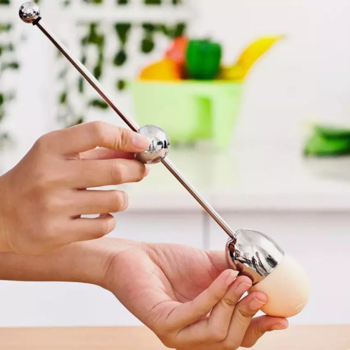 1+1 Gratis | Eggello™ | Edelstahl-Eieröffner – Präzises Öffnen mit Klopfeffekt
