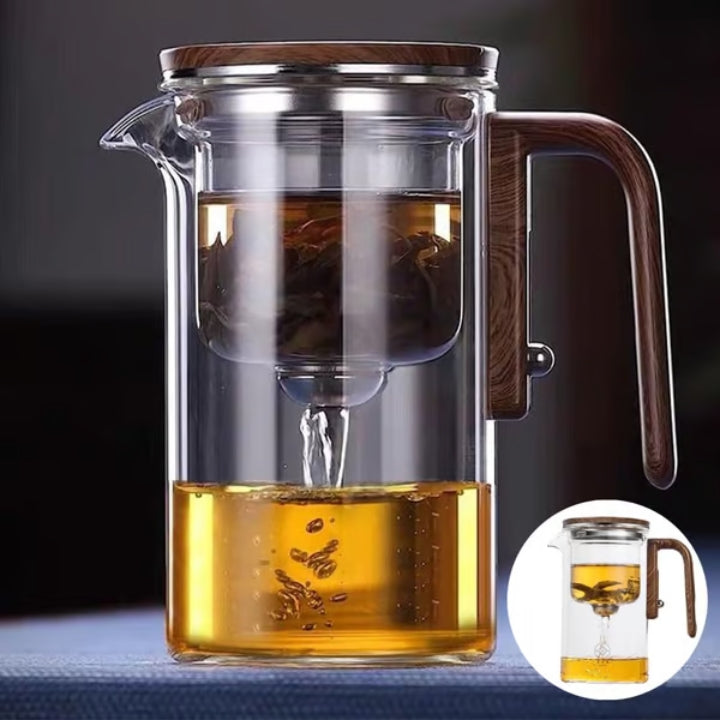 TeaFusion | Magnetische Glas-Teekanne mit integriertem Tee-Ei