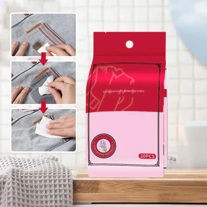 50% Rabatt | StainWipe™ | Effektive und praktische Fleckenentfernungstücher