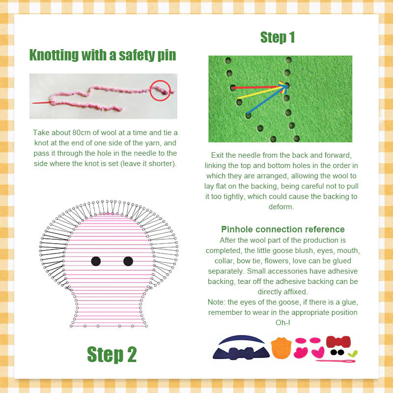 KreativKit™ | DIY Embroidery Doll Kit for Kids — Entfessele spielerische Kreativität und Stolz in kleinen Händen!
